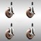 Service Caster 5 Inch 316SS High Temp Glass Filled Nylon 1 Inch Stem Caster Set Brake SCC SCC-SS316EX20S514-GFNSHT-TLB-1-4 - alternate 3